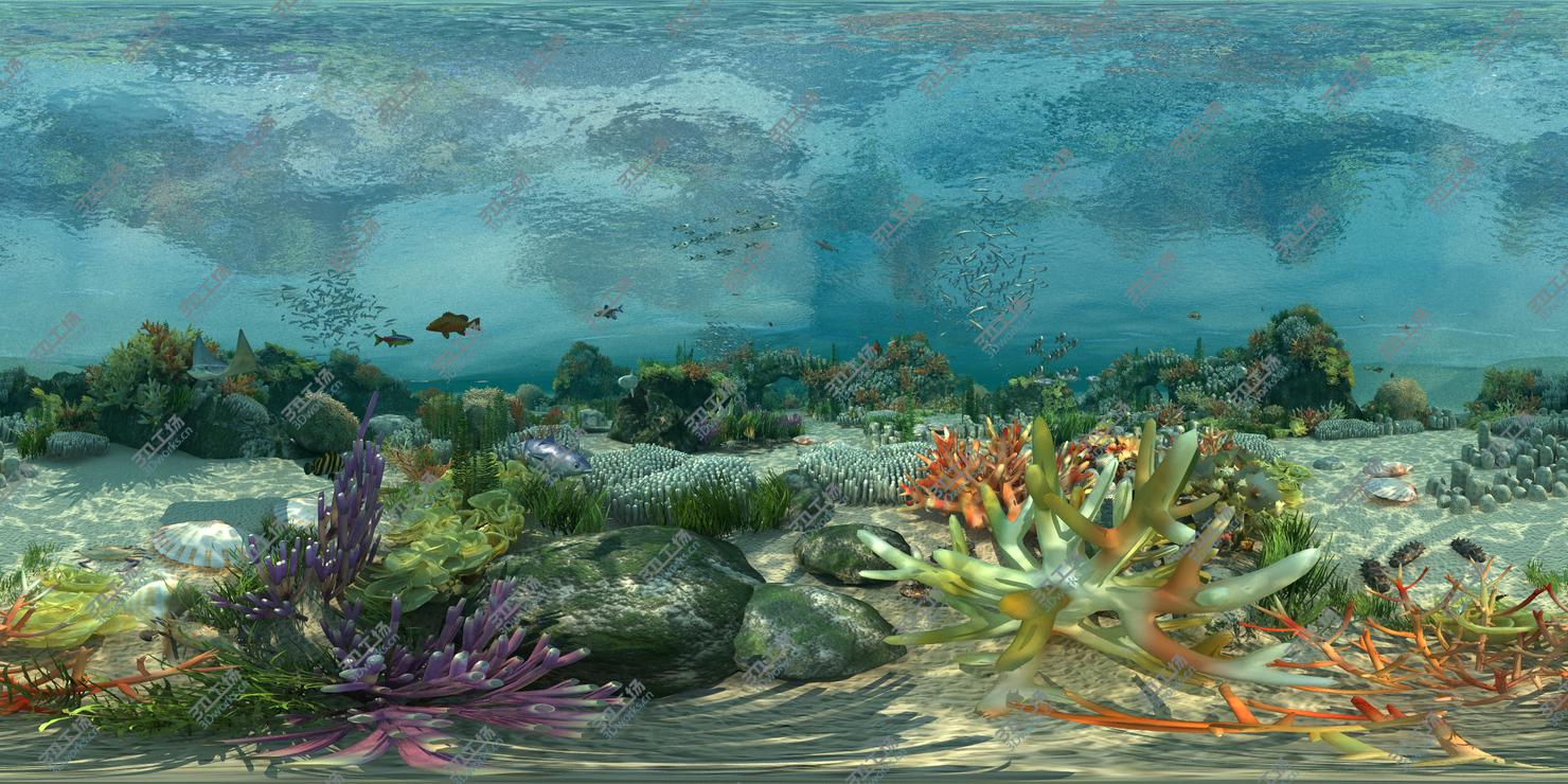 images/goods_img/2021040164/3D Ocean floor coral reefs  Shoal of fish/3.jpg